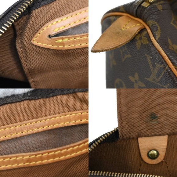 Authentic LOUIS VUITTON Speedy 30 Travel Hand Bag Monogram Leather Brown - Picture 6 of 16